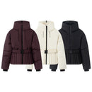 Versatile waist belt collection ski suit thick jacket