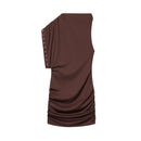 Spicy girl asymmetric short dress women's clothing