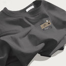 Style Casual Cotton T-Shirt for Men Round Neck T-Shirt
