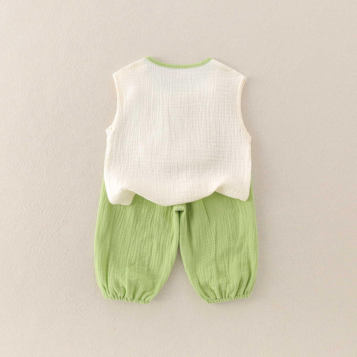 Baby Boy Vest Romper Cartoon Crocodile Outdoor Wear  Children's Clothing