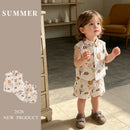 Clothing Baby Boy  Outfit Set Lightweight Two-Piece Vest Set