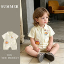 Clothing Baby  Thin Short Sleeve Baby Boy Romper Crawling Suit