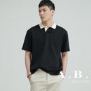 Polo Shirt Men's Short Sleeve Summer Fashion Premium Turn-down Collar T-Shirt Slim Fit Casual Top