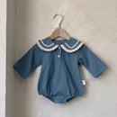 Clothing Baby Girl Onesie with Ruffle Collar,  Bodysuit Wear