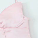 Hot girl bow suspender dress women's clothing