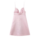 Hot girl bow suspender dress women's clothing