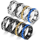 Exclusive Unique Stress-Relief Anti-Anxiety Gear Flower Rotating Ring