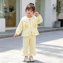 Baby girl winter warm two-piece children's clothing set