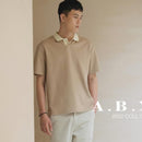 Polo Shirt Men's Short Sleeve Summer Fashion Premium Turn-down Collar T-Shirt Slim Fit Casual Top