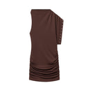 Spicy girl asymmetric short dress women's clothing