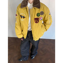 Badge hunting gear cotton jacket embroidered cotton coat