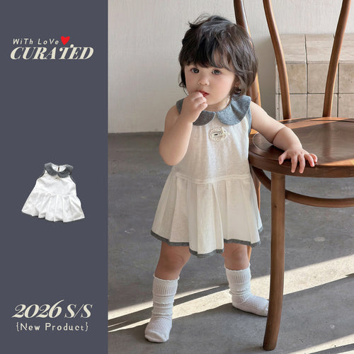 Baby Girl Clothing Chic Mini Dress Children's Sleeveless Dress