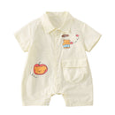 Clothing Baby  Thin Short Sleeve Baby Boy Romper Crawling Suit