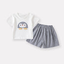 Short Sleeve Boy Casual Lightweight Breathable Striped Shorts Children's Clothing