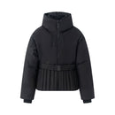 Versatile waist belt collection ski suit thick jacket