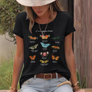 Cotton T-shirt butterfly short sleeved shirt