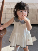 Baby Girl Clothing Chic Mini Dress Children's Sleeveless Dress