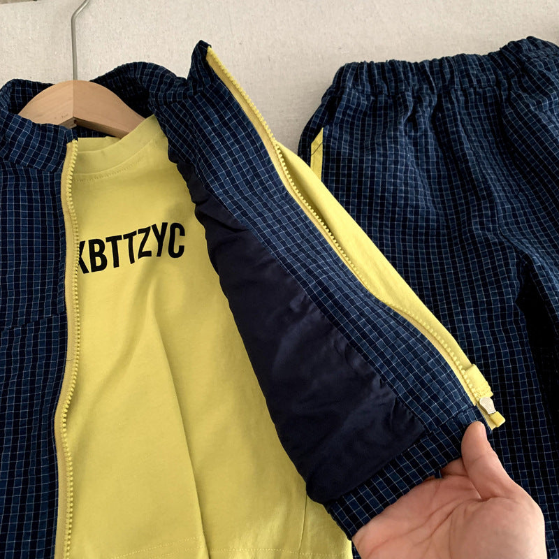 Children's clothing boy vest T-shirt pants set