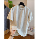 Elastic Casual Men's Short Sleeve T-Shirt Fashion Brand Summer Design Premium SequinLightweight Casual Tee