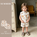 Clothing Baby Boy  Outfit Set Lightweight Two-Piece Vest Set