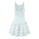 Floral waist collection sleeveless A-line dress