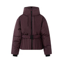 Versatile waist belt collection ski suit thick jacket