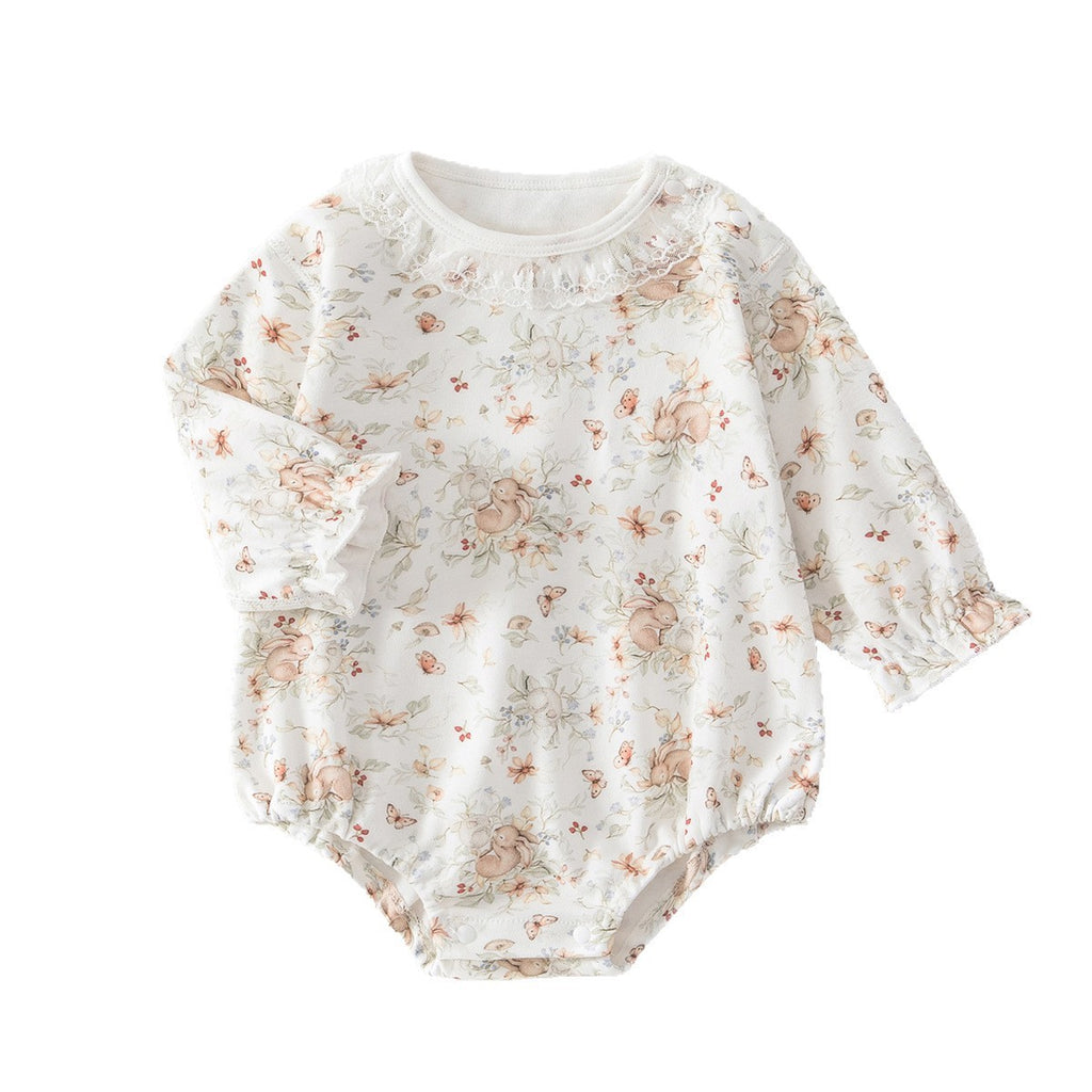 Baby Girl Long Sleeve Bodysuit  Clothing Triangular Onesie
