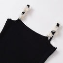 Hot girl flower knitted top women's clothing