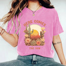 Cotton washed old T-shirt printed T-shirt