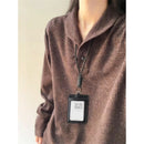 Grid Premium Long Sleeve Polo Shirt, Base Layer T-Shirt with Designer Luxe Sweatshirt Look