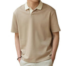Polo Shirt Men's Short Sleeve Summer Fashion Premium Turn-down Collar T-Shirt Slim Fit Casual Top