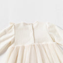 Girl Lace Vintage Elegant Dress Children's Clothing Tulle Sweet Dress