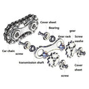 Gear car chain fidgets spinner gyro chain decompression gyro fun metal fingertips gyro toy for adult boy