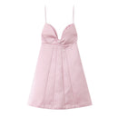 Hot girl bow suspender dress women's clothing