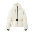 Versatile waist belt collection ski suit thick jacket